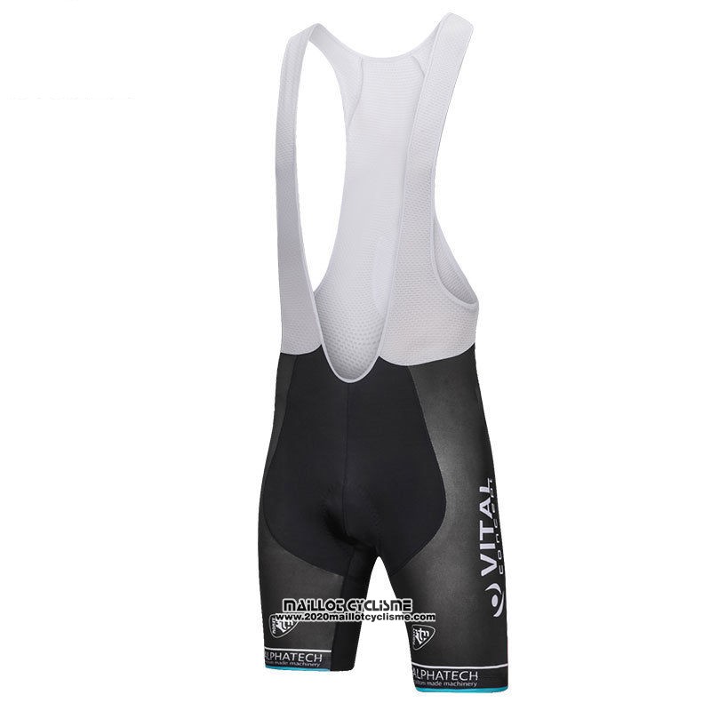 2018 Maillot Ciclismo Vital Concept Alphatech Bleu et Noir Manches Courtes et Cuissard